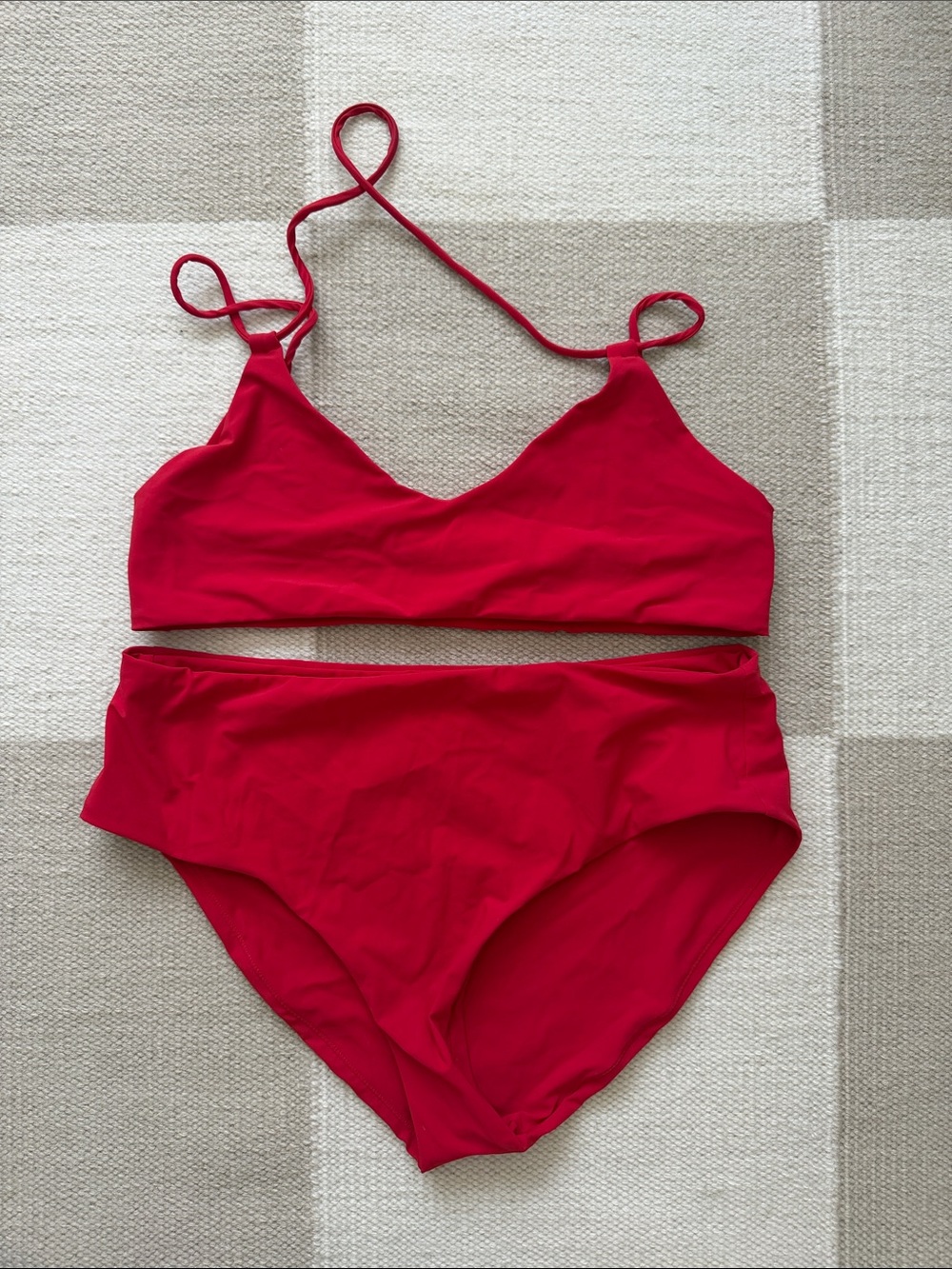 Acne Studios Red Two-Piece Bikini Set, Large, like new